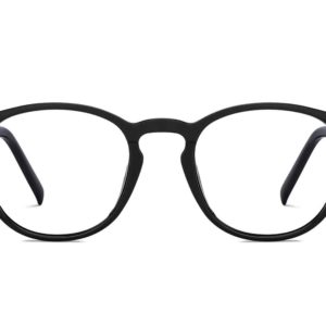 Black Full Rim Round Eyeglasses